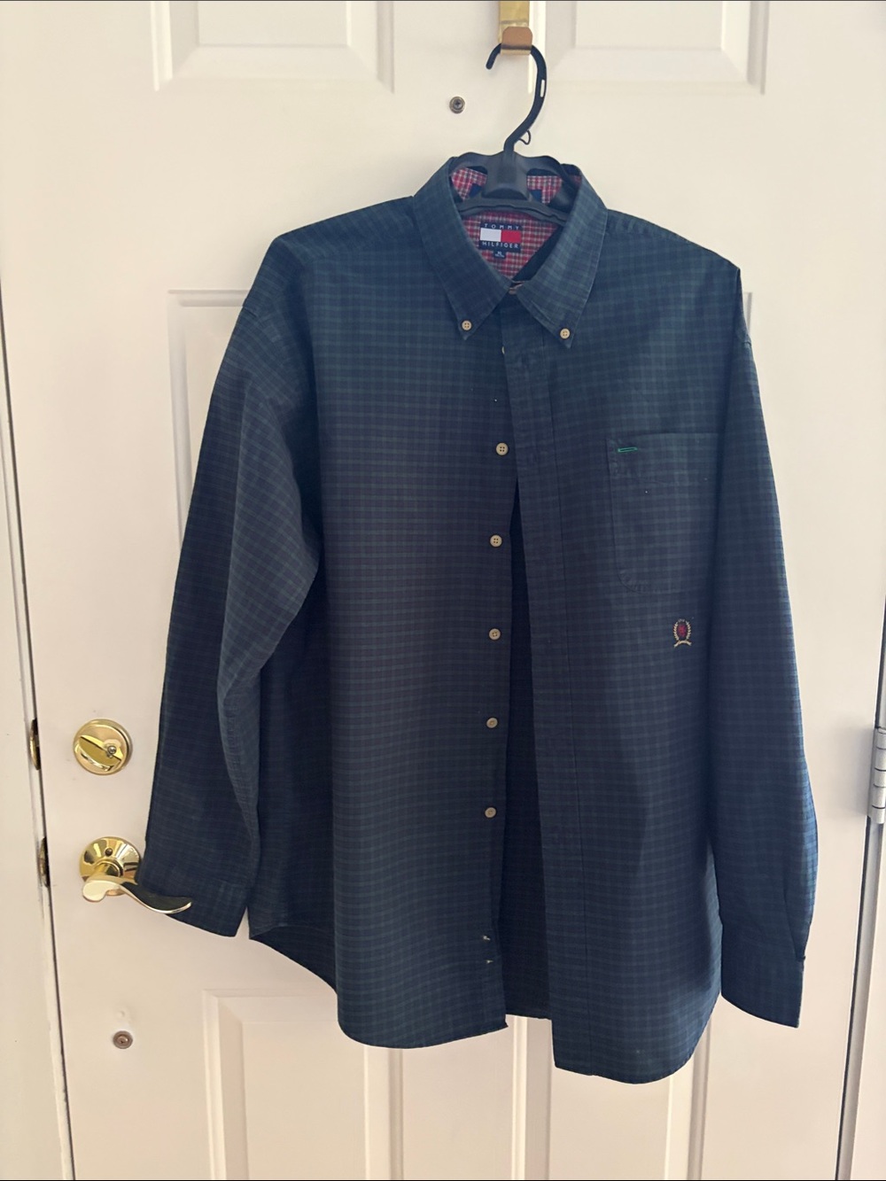 Tommy Hilfiger Dark Green Check Button-Down Shirt